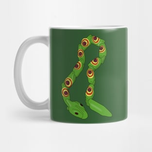 Retro Green Plastic Snake Mug